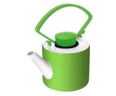 QDO Teekanne Porzellan, Zylinderform, Grün