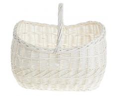 e-wicker24 Einkaufskorb aus Weide, Korb, beige, 44 x 32 x 36 cm