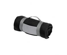 eBuyGB Luxuriöser Warmer Überwurf für Sofa, Bett, Festival, Camping, Picknick, Teppich, Pub, Bar, Outdoor, Sitzen, Schwarz, Einheitsgröße