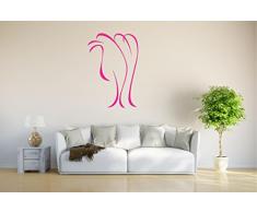 INDIGOS 4051095833284 Wandtattoo / Wandsticker - d276 sÃ¼Ães Kamel Afrika Zebu WÃ¼ste Lama Tribal, Vinyl, rosa, 40 x 27 x 1 cm