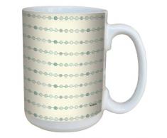 Tree-Free Greetings lm43676 Verspielte Moderne Micro Dots von Shell Rummel Keramik Becher mit Henkel/, 15-Ounce, farbenreiche