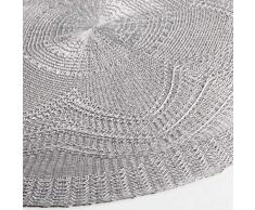 Charme und Douceur Set Tisch, Polyester, Grau, 38 x 38 cm