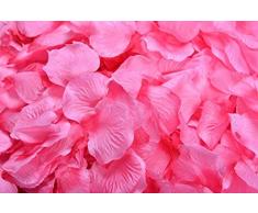 Lothringen Hochzeit Tisch Dekoration Seide Rosenblätter Blumen Konfetti hot pink