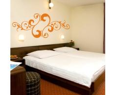 INDIGOS 4052166073325 Wandtattoo w441 Pflanze Blume Wandaufkleber 120 x 51 cm, orange