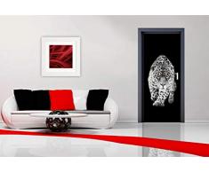 AG Design FTV 1511 Leopard, Papier Fototapete - 90x202 cm - 1 Teil, Papier, multicolor, 0,1 x 90 x 202 cm