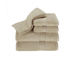 Kassatex Kassadesign Handtuchset Kassadesign Handtuch-Set, 6-teilig Bath-28x53,Hand-16x30, Wash-12x12 6er Set, anthrazit