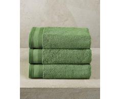 De Witte Lietaer Contessa 3 Handtücher, Baumwolle, Kaktus/Grün, 50 x 100 cm