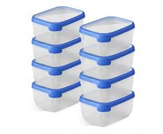 CURVER Grand Chef @Home Frischhaltedose, rechteckig, 1,8 l, 8 Stück