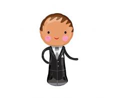 Amscan Super Shape Bräutigam Folienballon P40 verpackt 48 x 101 cm