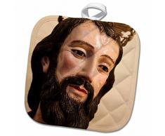 3dRose Topflappen, weiß, 20,3 x 20,3 cm