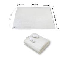 Sotech - Heizdecke, Elektrische Unterdecke, Doppel, 160 x 140 cm, 2x60W, Weiß, Mechanische Steuerung, Polyester, Standard/Zertifizierung: CB, Länge des Netzkabels: 2 m