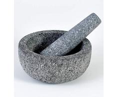 VICTOR Stößel und Mörser, Granit, Grau, 17 cm