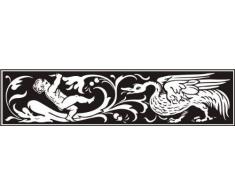 INDIGOS 4051095027393 Wandtattoo w259 Vogel, Baby 120 x 71 cm, schwarz