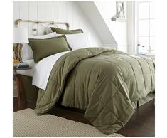 ienjoy Home Collection Bett in Tasche, 8-teilig Modern Queen graugrün