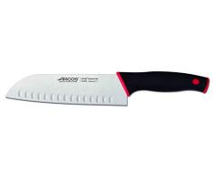 Arcos 147822 Santoku Messer, acier_inoxydable, schwarz/rot