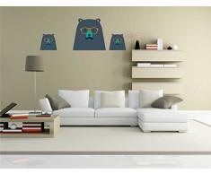 Indigos KAR-Wall-clm042-70 Wandtattoo fürs Kinderzimmer clm042 - Lustige kleine Monster - Niedlichen Hund - Wandaufkleber 70 x 26 cm