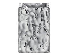 Gedy New Martina Zahnputzbecher, Keramik, Silber, 7.5 x 7.5 x 11