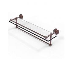Allied Messing wp-1tb/22-gal-ca 22 von 12,7 cm Glas Regal mit Handtuchhalter Bar, Kupfer Antik