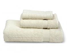 TowelSelections Blossom Collection Soft Handtücher 100% Türkische Baumwolle Made in Türkei, Baumwolle, elfenbeinfarben, 3-Piece Set