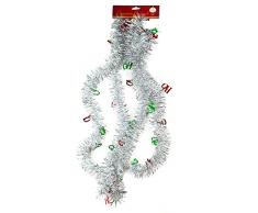 Holiday Crafts (TM) Set von 2 Dekorativen Weihnachtsgirlanden, 4,6 m, insgesamt 9 m. Ideal für Bäume, Treppen, Wände, Decken, Fenster und mehr. 15 Feet White with Ho Ho