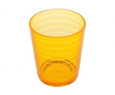 Home Brio Zahnputzbecher, Acryl, Orange, 10 x 9 x 21 cm