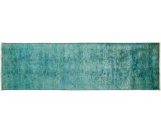 Solo Rugs Vibrance Läufer, handgeknüpft Vitalität 3 0 x 9 7 grün