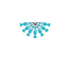 Lava-Lampe 12 Lichterkette, Kunststoff, blau,