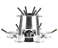 Tescoma Fondue-Set, weiß/Silber/schwarz, 44.4 x 41.8 x 16.4 cm
