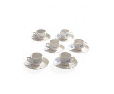 Tognana Kaffeetassen mit Untertassen 6er Set