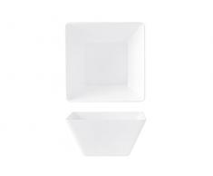 H+H Pengo 8716619 Hohe Salatschüssel, Melamin, 19 cm, Melamin, weiß