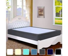 Twin Six Premium Boxspringbezug Update Bettrock, Wickelbezug, Matratzenbezug King grau