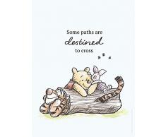 Disney Wandbild von Komar | Winnie Pooh Path | Kinderzimmer, Babyzimmer, Dekoration, Kunstdruck | GröÃe 30x40cm (Breite x Höhe) | ohne Rahmen | WB062-30x40