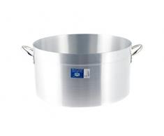 Pardini Albergo Kasserolle Mittel mit 2 Griffen, Aluminium, Grau, 30 cm