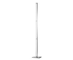 WOFI Standleuchte, Aluminium, Integriert, 30 W, Chrom, 21 x 15 x 139.5 cm