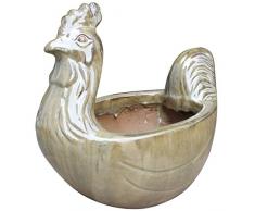 Michael Carr Designs 6577bcr Huhn Übertopf, 43,2 cm braun Creme