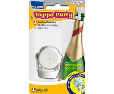 Parodi&Parodi Sekt- und Champagnergläser, Glasflaschen, Kohlenstoffflaschen, Deckel mit luftdichtem Verschluss zur Aufbewahrung von Drink frizzanti Art.463, Weiß, Einheitsgröße