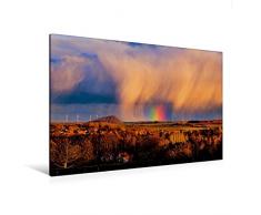 Calvendo Premium Textil-Leinwand 120 cm x 80 cm quer, Hettstedt Blick zum ThÃ¤lmann Schacht | Wandbild, Bild auf Keilrahmen, Fertigbild auf echter Leinwand, Leinwanddruck Menschen Menschen