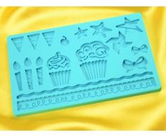 Teigschaber 11549Â Party Silikonform fÃ¼r flexique gelb 13Â x 20Â x 1Â cm