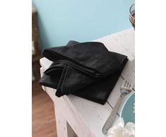 Slub Dinner Baumwollservietten mit Hohlsaum (6 Packung, Übergröße 50,8 x 50,8 cm), Hochzeitsservietten, Cocktail-Servietten, Stoffservietten, Gehrungsecken und großzügigem Saum, strukturierte Serviette, 100% Baumwolle