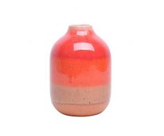 Benzara Modish Ceramic Multicolor Vasen, Keramik, Orange gemischt, 4.75 x 4.75 x 6.5