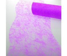 Deko AS GmbH Sizoflor Tischband Wellenschnitt neonlila - 25 cm - Rolle 25 Meter - 60W 140-R 250