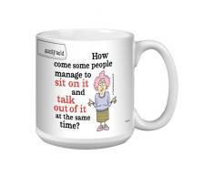 Tree-Free Greetings Aunty Acid xm27780 Künstlerische Jumbo Tasse, 591 ml, Sit On It