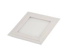 abalight LED Panel Deckenleuchte Pendelleuchte Wandleuchte Deckeneinbau Aluminium 12 W, weiss 17 x 17 x 13 cm