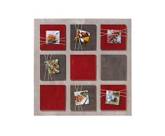 walther design Galerierahmen La Casa rot, für 6 Fotos 8x8 cm