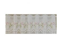 Abreeze Dekorativer bestickter Küchen-Vorhang, Café-Vorhang, Esszimmer-Vorhang, Küchen-Vorhang und Querbehang 59 W X 35 L 1 Panel Style#10