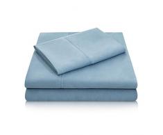 MALOUF Bettlaken-Set für Doppelbett, gebürstete Mikrofaser, sehr weich, knitterfest California King Pacific