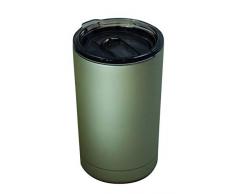 Zak Designs 2329-001 Mono Thermobecher, doppelwandig, Edelstahl, Champagner, 8 x 8 x 13,5 cm