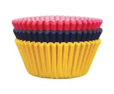 PME Backförmchen für Cupcakes aus Papier mit Partymotiv, Standardgröße, 60er Pack, Kunststoff, Mehrfarbig, 7 x 7 x 2.8 cm, 60-Einheiten