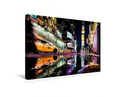 Premium Textil-Leinwand 45 x 30 cm Quer-Format Leuchtreklame am Times Square New York | Wandbild, HD-Bild auf Keilrahmen, Fertigbild auf hochwertigem Vlies, Leinwanddruck von Kurt Krause