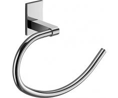 Gedy Maine Handtuchhalter Zurröse, Messing, Silber, 22.3 x 6.6 x 16.3 cm